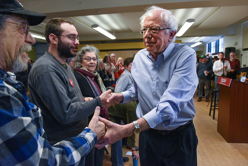 MONTPELIER, VT - NOVEMBER 04: U.S. Senator Bernie Sanders attends a Democratic Gubernatorial Candidate Christine Hallquist campaign event on November 4, 2018 in Montpelier, Vermont. (Photo by Stephanie Keith/Getty Images)